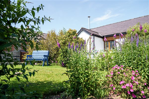 The Stable cottage overlooks a garden